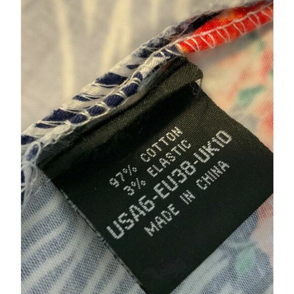 Hearts And Roses Dress Womens Size 6 Floral Print Multicolor A-Line Sleeveless - Picture 6 of 6